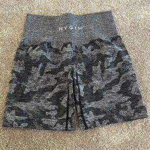 NVGTN black camo seamless shorts- XS